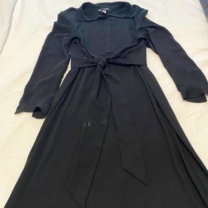 H & M  Front Tie Black Dress